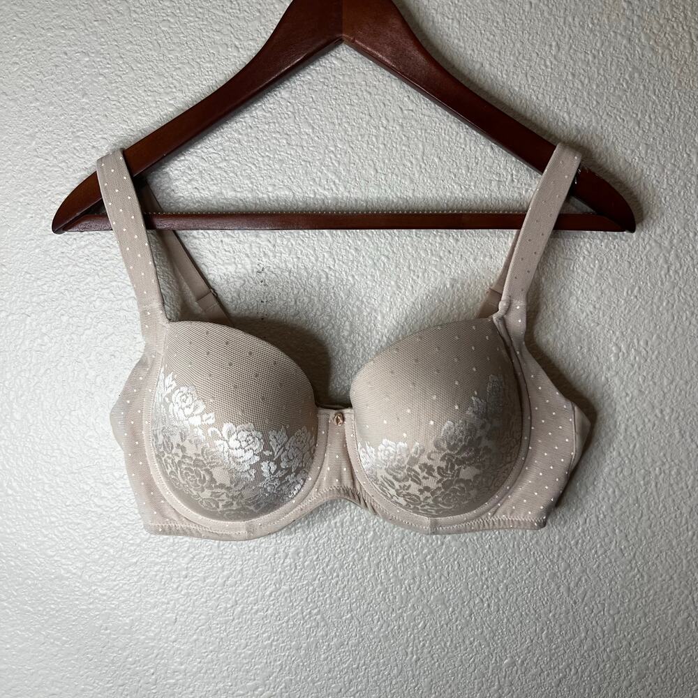 Soma Floral jacquard Stunning Support Full Coverage Bra in nude cream 34D